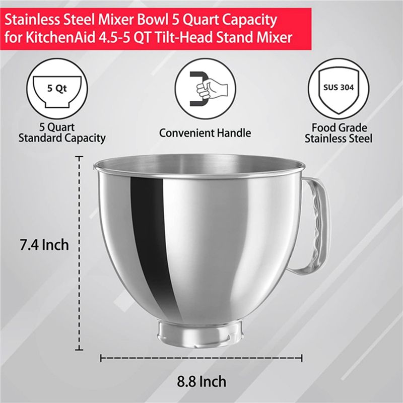 A78E – miska ze stali nierdzew – Kitchenaid Mixer Artisan 5Qt recenzja i cena