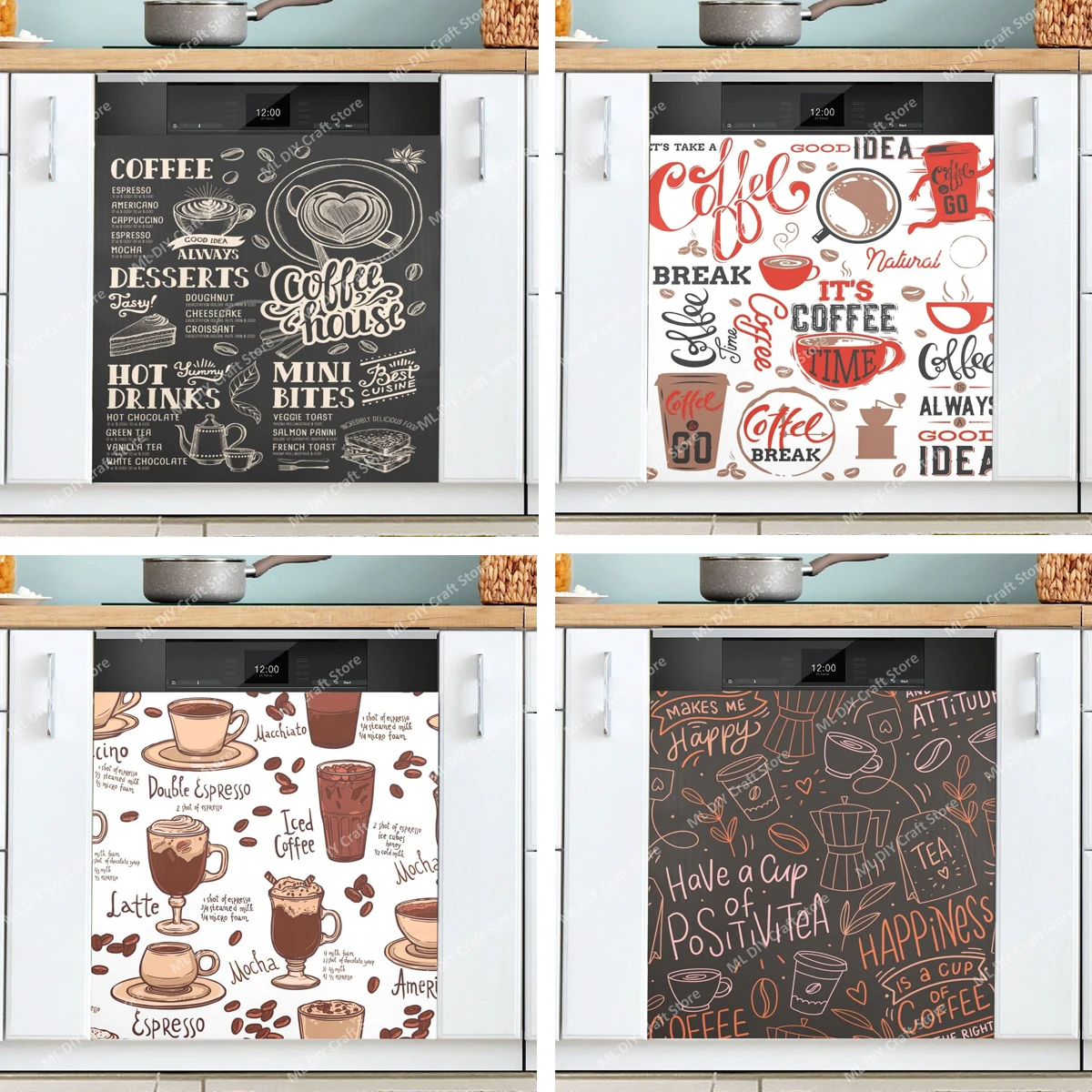 Retro Coffee Topics Cafe Desig – Kitchen Appliances Pictures recenzja i cena